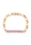faina Armband  rose-goud / lichtlila