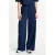 POM Amsterdam wide leg high waist broek donkerblauw