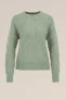 WE Fashion – Dames gebreide trui met opengewerkt dessin – Regular fit – Groen –