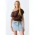MANGO TEEN spijkerrok light blue denim