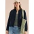 Linnen blouson met rimpels