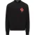Dsquared2 Rode Esdoornblad Logo Zwarte Sweatshirt