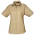 Premier Popeline blouse met korte mouwen / Gewoon werkoverhemd (Khaki)