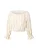 EDITED Blouse ‘Peppa’  beige / wit