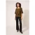 White Stuff Viola Velvet Top Mid Chartreuse