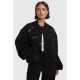 Alix the Label bomberjack met borduursels – zwart