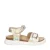 BunniesJR Britt Beach sandalen met panterprint champagne