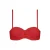 Cyell voorgevormde strapless bandeau bikinitop rood