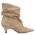 Manfield suède enkellaarzen – beige