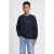 Petrol Industries rechtvallende sweater met print – marineblauw
