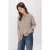 Trendyol Modest Dames Kaki Gestreept Lang Oversized Modest Overhemden