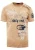 Olie-gewassen T-shirt met knoopjes aan de zijkant en prints