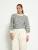 Peppercorn Trui ‘Camilla’  grijs / wit