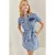 Mini Denim Jurk met Overhemdkraag en Tailleband