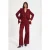 TRENDYOLMİLLA Dames Bordeaux Effen Lang Regular fit Blazers