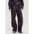 HARPER & YVE imitatieleren wide leg broek – donkerpaars