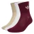 ADIDAS ORIGINALS Sokken ‘Mid Crew 3 Pairs’  sand / bordeaux / wit