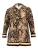 YOEK Tuniek  camel / zwart