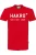 HAKRO T-Shirt ronde hals rood, Bedrukt