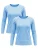 MEETWEE Shirt ‘2-Pack UV Protection Shirt’  donkerblauw