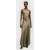 AllSaints Lili Maxi Dress Metallic Gold