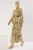 Trendyol Modest Dames Groen Bloemen Maxi Lang Casual Skater Modest Jurken
