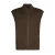Shoeby katoenen gebreid vest – donkerbruin