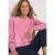 Sweatshirt met ronde hals en sierdetail