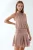 Gestructureerde Turtleneck Mini Jurk