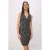TRENDYOLMİLLA Dames Zwart Stippen Kort / Mini Mouwloos Bodycon Jurken