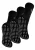3 paar multiverpakking dames fleece pantoffelsokken | THMO | Ademende Crew Indoor Thermische Sokken met Grip – Zwart