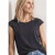 Street One Dames Shirt met afhangende schouders en gehaakte details in Blauw