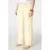 MS Mode wide leg regular waist broek geel