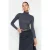 TRENDYOLMİLLA Dames Grijs Effen Lang Getailleerd Blouses