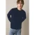 MANGO TEEN katoenen gebreide trui – marineblauw