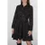 French Connection Speckle Foil Ls Button Dn Drs Black