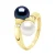 Ring Jij & Ik – Diamanten 0,04 Cts – 2 Echte Gecultiveerde Zoetwaterperlen Rond 8-9 mm