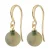 PILGRIM gold plated oorbellen Goldie groen