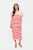 Jurk Loose fit Pink Poinciana Stripe pink