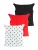 Next Top  kersrood / zwart / wit