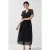 LK Bennett Vivienne Black Midi Dress Black