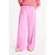 POM Amsterdam wide leg high waist gestreepte broek roze