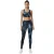 USA Pro Core-legging met vervaagde print voor dames (Zwart)