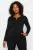 Trendyol Curve Dames Zwart Effen Lang Getailleerd Grote maten Blouses