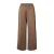 PIECES wide leg high waist casual broek bruin
