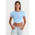 Slim Fit Cropped Blouse Met Knopen