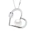 LIEFDE ketting zoetwaterparels 8-9mm White 925