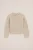 WE Fashion – Meisjes gebreide trui met structuur – Regular fit – Beige –