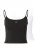 Tommy Jeans Top ‘ESSENTIAL’  zwart / wit