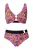 Ulla Popken Bikini  geel / donkergrijs / oranje / pink / zwart